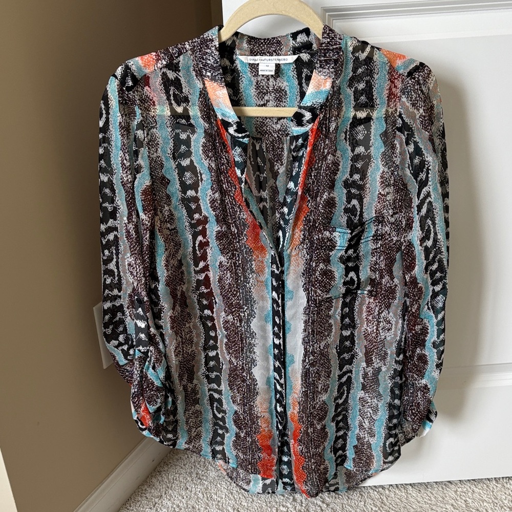 Women's Multicolor Patterned Blouse